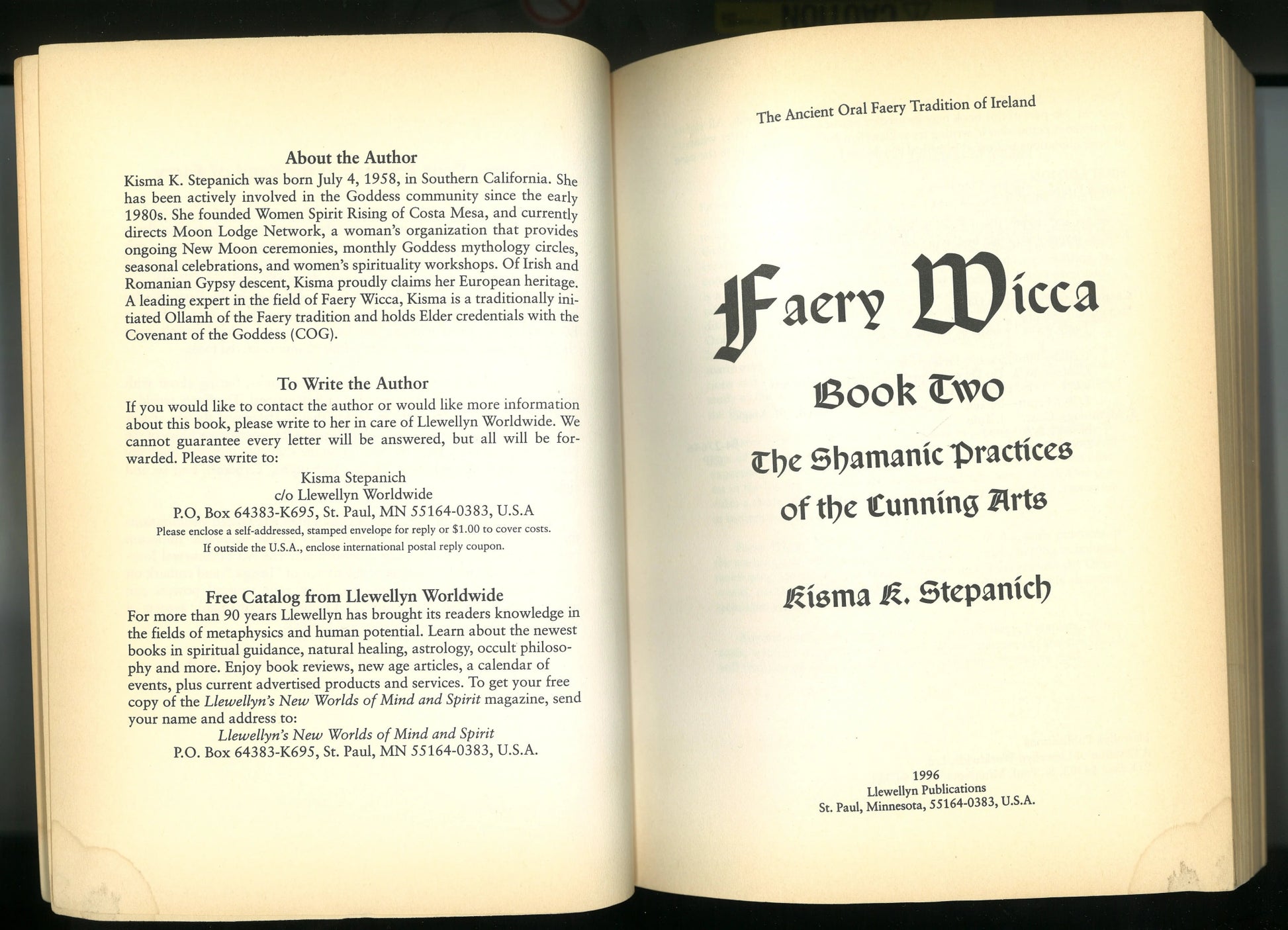 Faery Wicca, Book 2: The Shamanic Practices of the Cunning Arts (The Ancient Oral Faery Tradition of Ireland) - The Bookstore