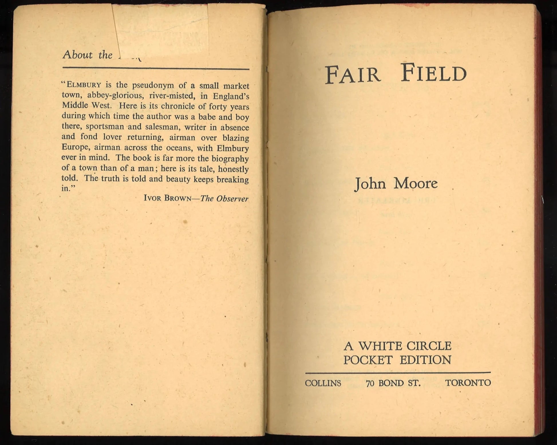 Fair Field - White Circle Pocket Edition 343 (1948) - The Bookstore