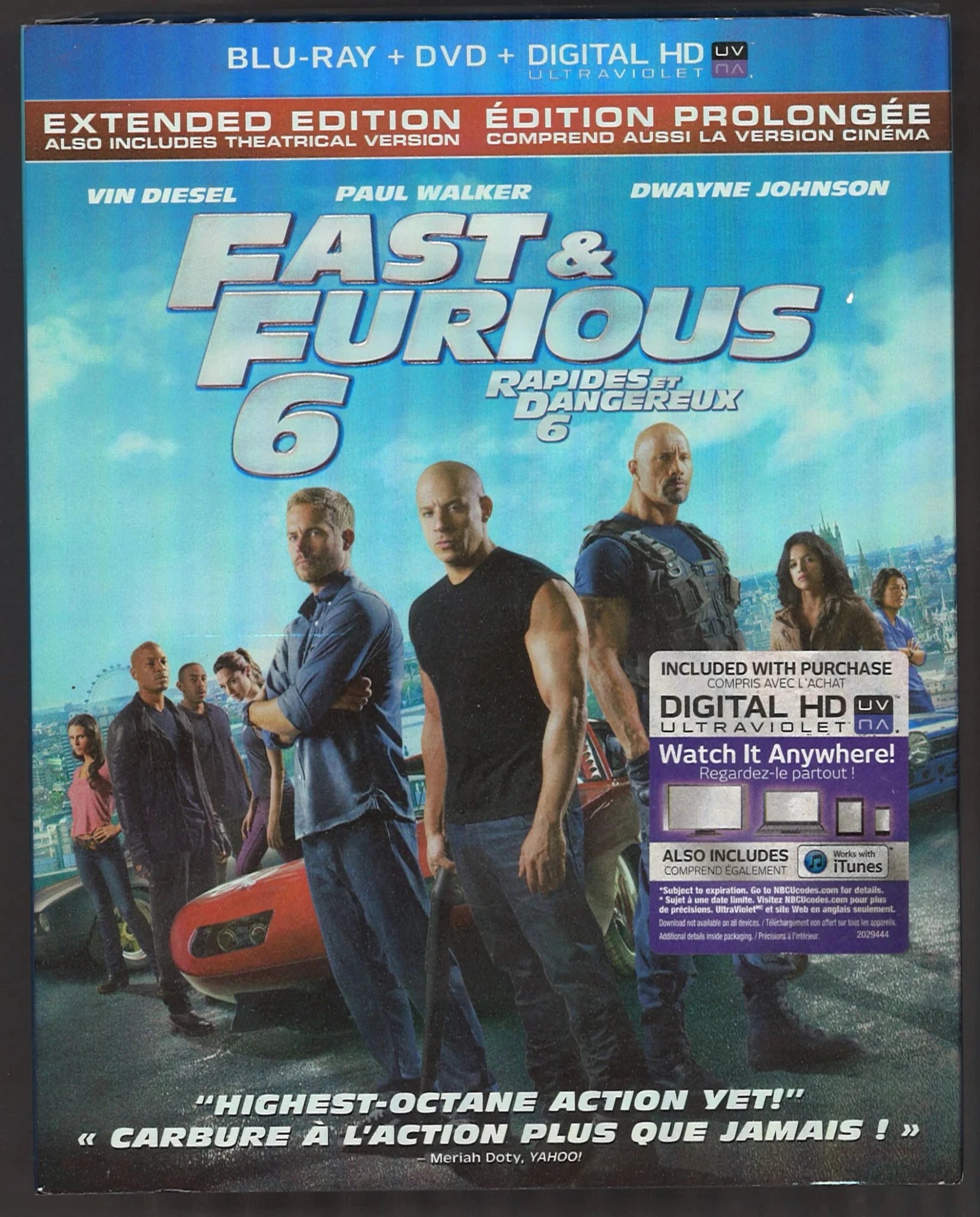 Fast & Furious 6 - Extended Version (Blu - Ray + DVD + Digital HD) - The Bookstore