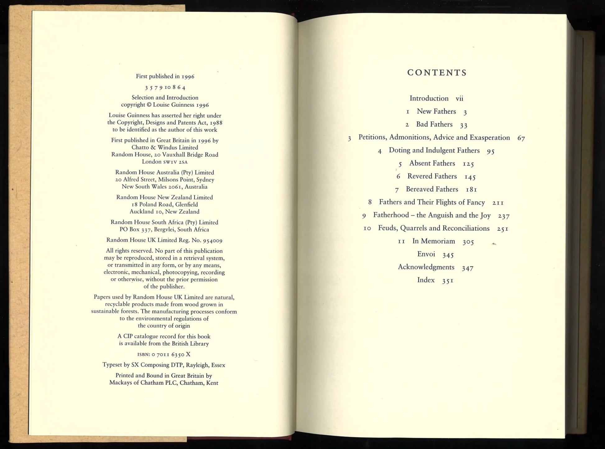 Fathers An Anthology - The Bookstore