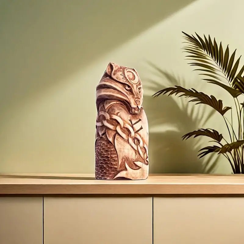 Fenrir Wolf Figurine – Norse Viking Altar Sculpture - The Bookstore