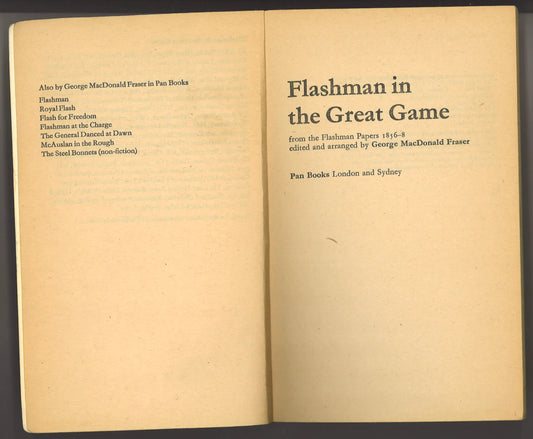 Flashman: In The Great Game  - 1st Edition 1976
