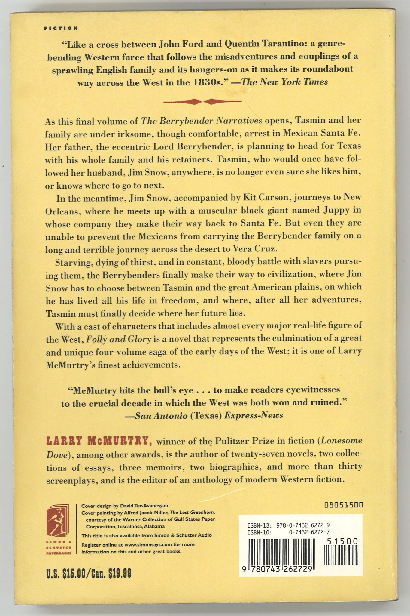 Folly and Glory (The Berrybender Narratives, Vol. 4) - The Bookstore