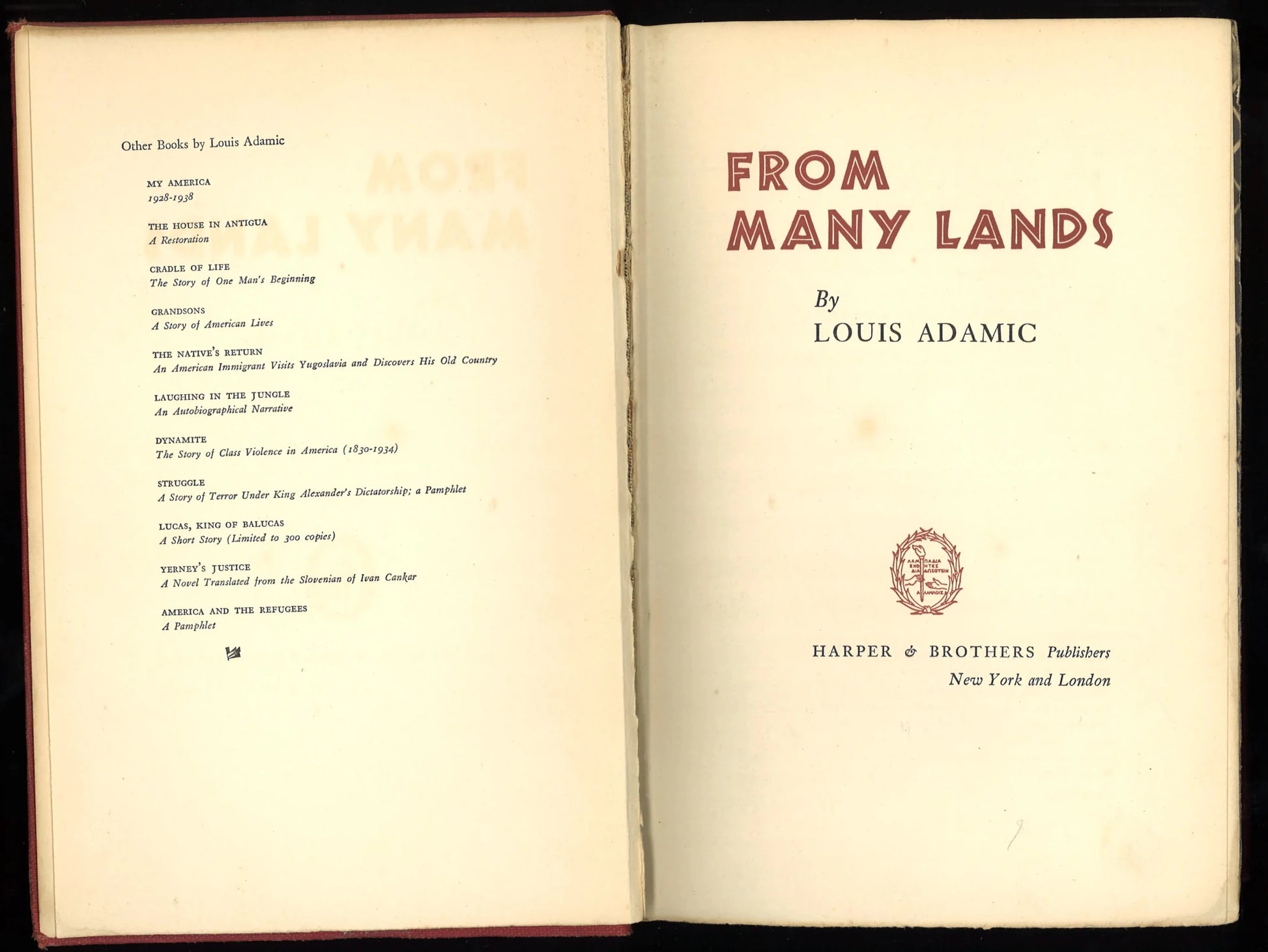 From Many Lands - The Bookstore