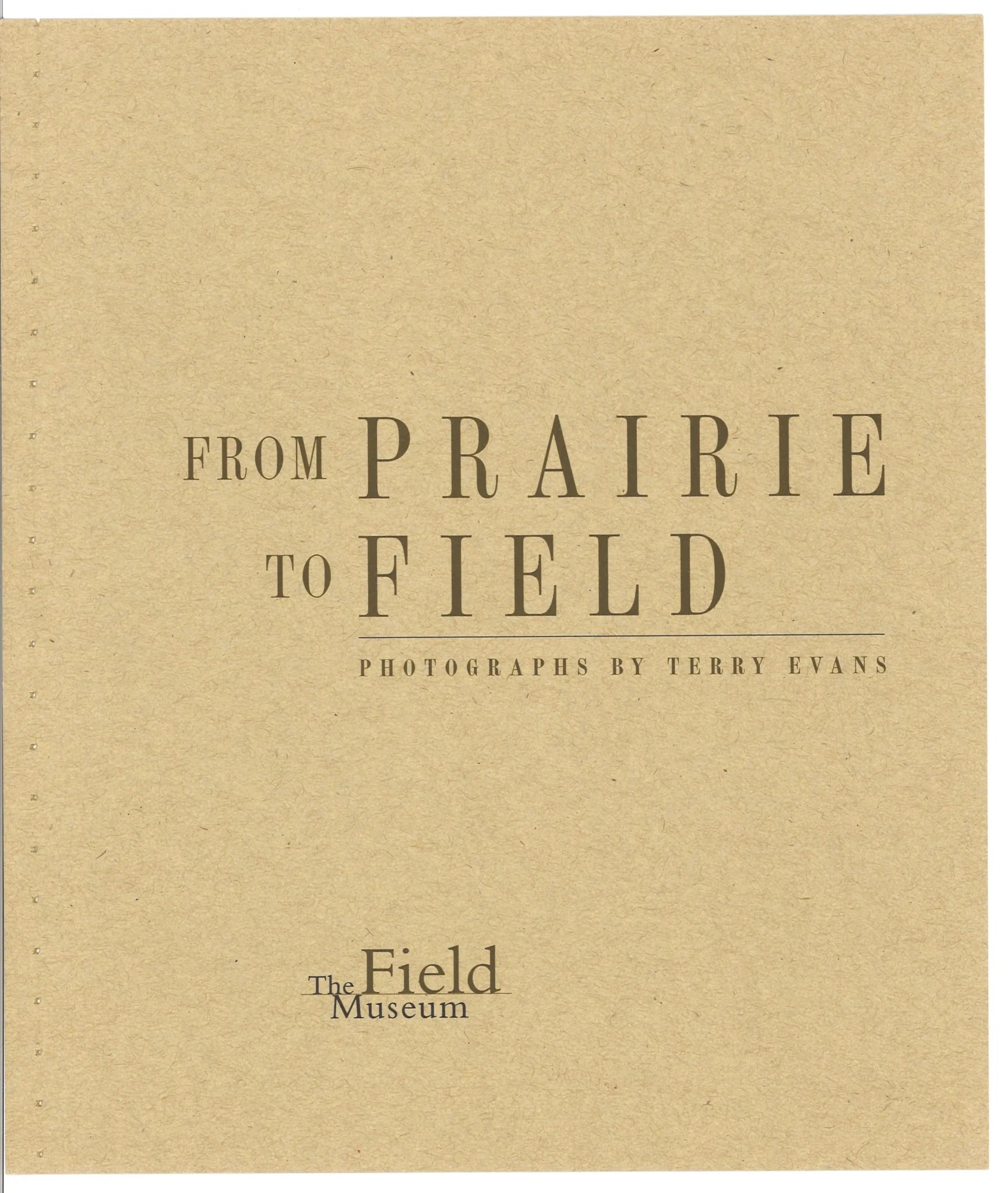 From Prairie to Field - The Bookstore