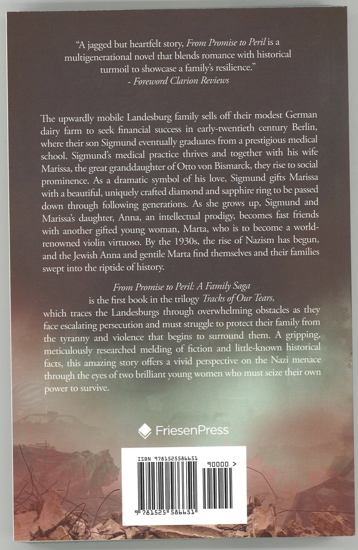 From Promise to Peril: A Family Saga (Tracks of Our Tears Trilogy, Book 1) Signed - The Bookstore