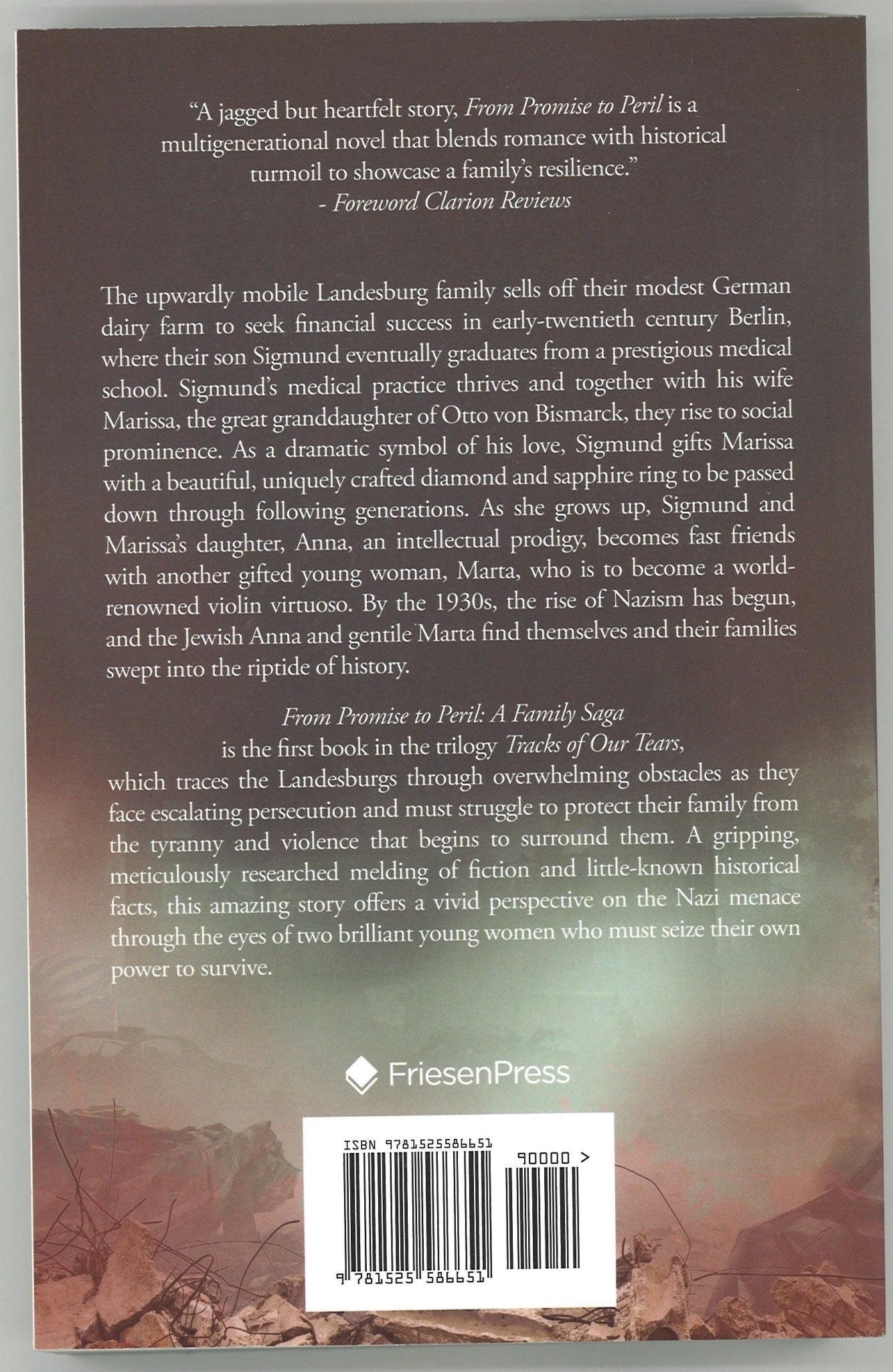 From Promise to Peril: A Family Saga (Tracks of Our Tears Trilogy, Book 1) Signed - The Bookstore