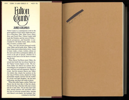 Fulton County by James Goldman - The Bookstore