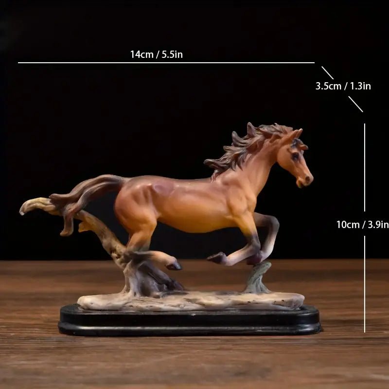 Galloping Horse Sculpture - A Majestic Copper Gold Masterpiece for Your Home - The Bookstore