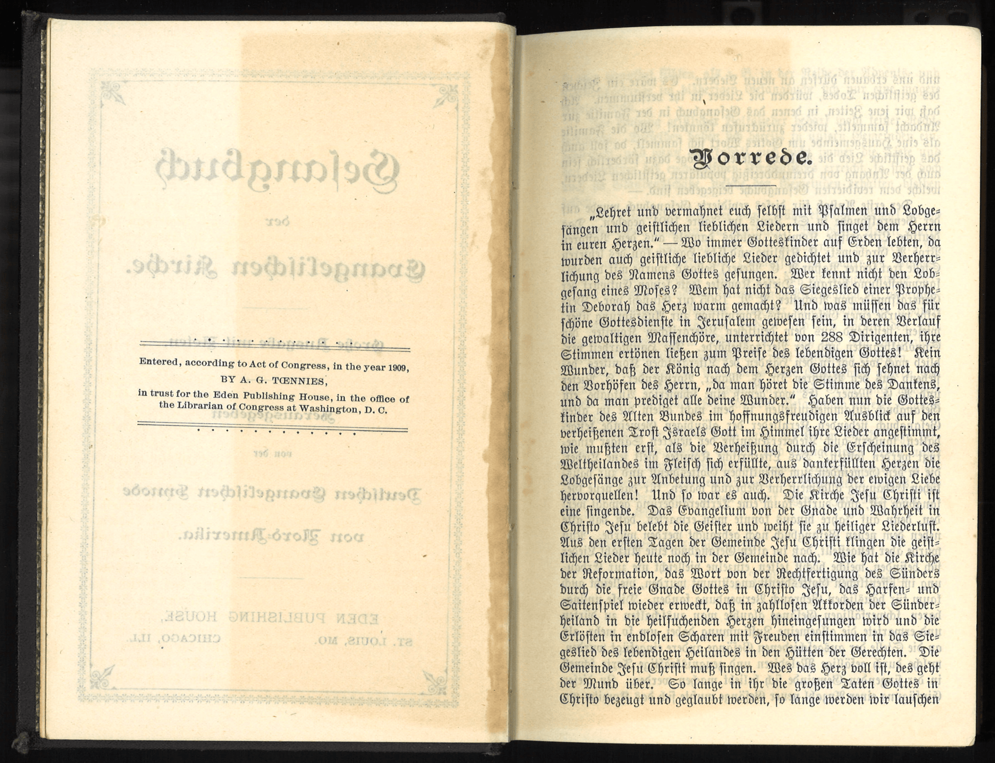 Gesangbuch der Evangelischen Kirche (Large Edition with Musical Notes) deu. - The Bookstore