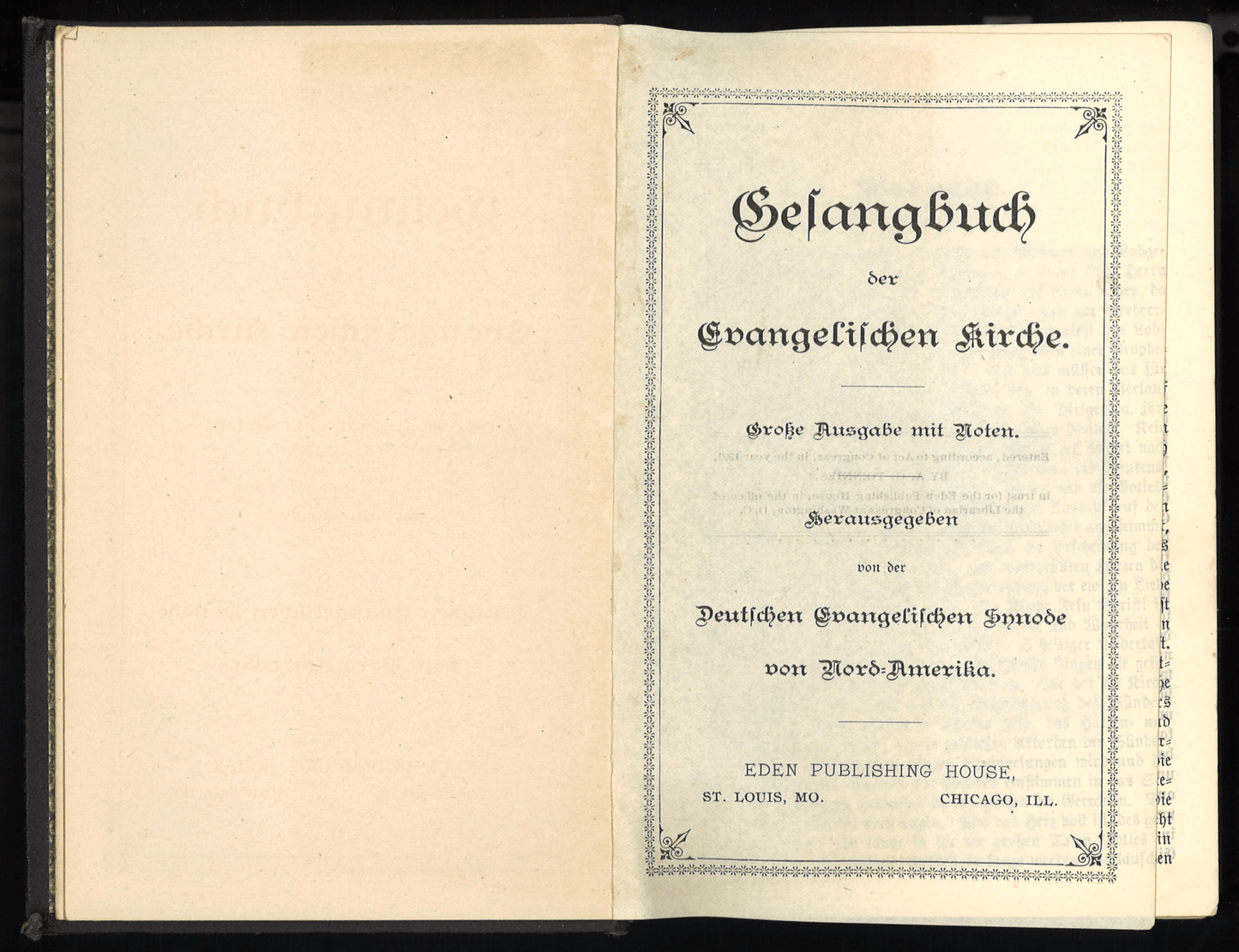 Gesangbuch der Evangelischen Kirche (Large Edition with Musical Notes) deu. - The Bookstore