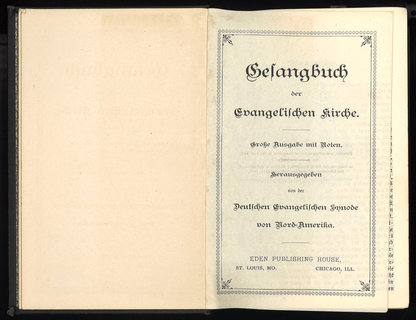 Gesangbuch der Evangelischen Kirche (Large Edition with Musical Notes) deu. - The Bookstore