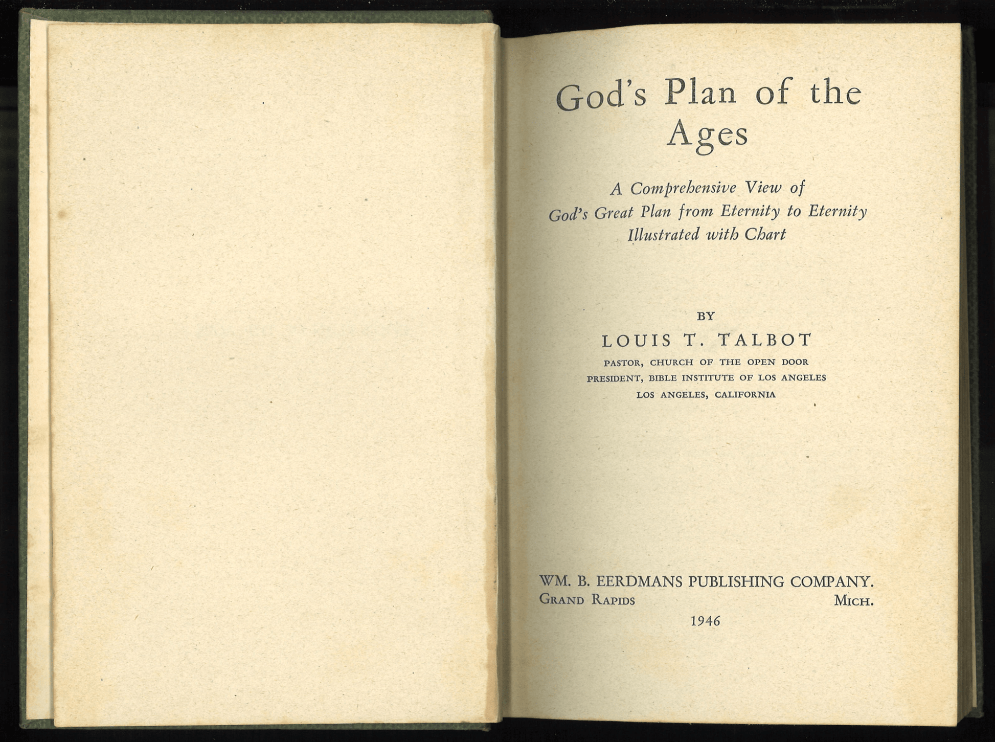 God's Plan of The Ages: From Genesis Through Revelation (1946) - The Bookstore
