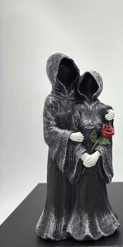 Gothic Grim Reaper Couple Figurine - The Bookstore