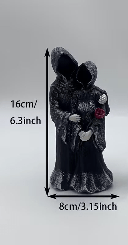 Gothic Grim Reaper Couple Figurine - The Bookstore