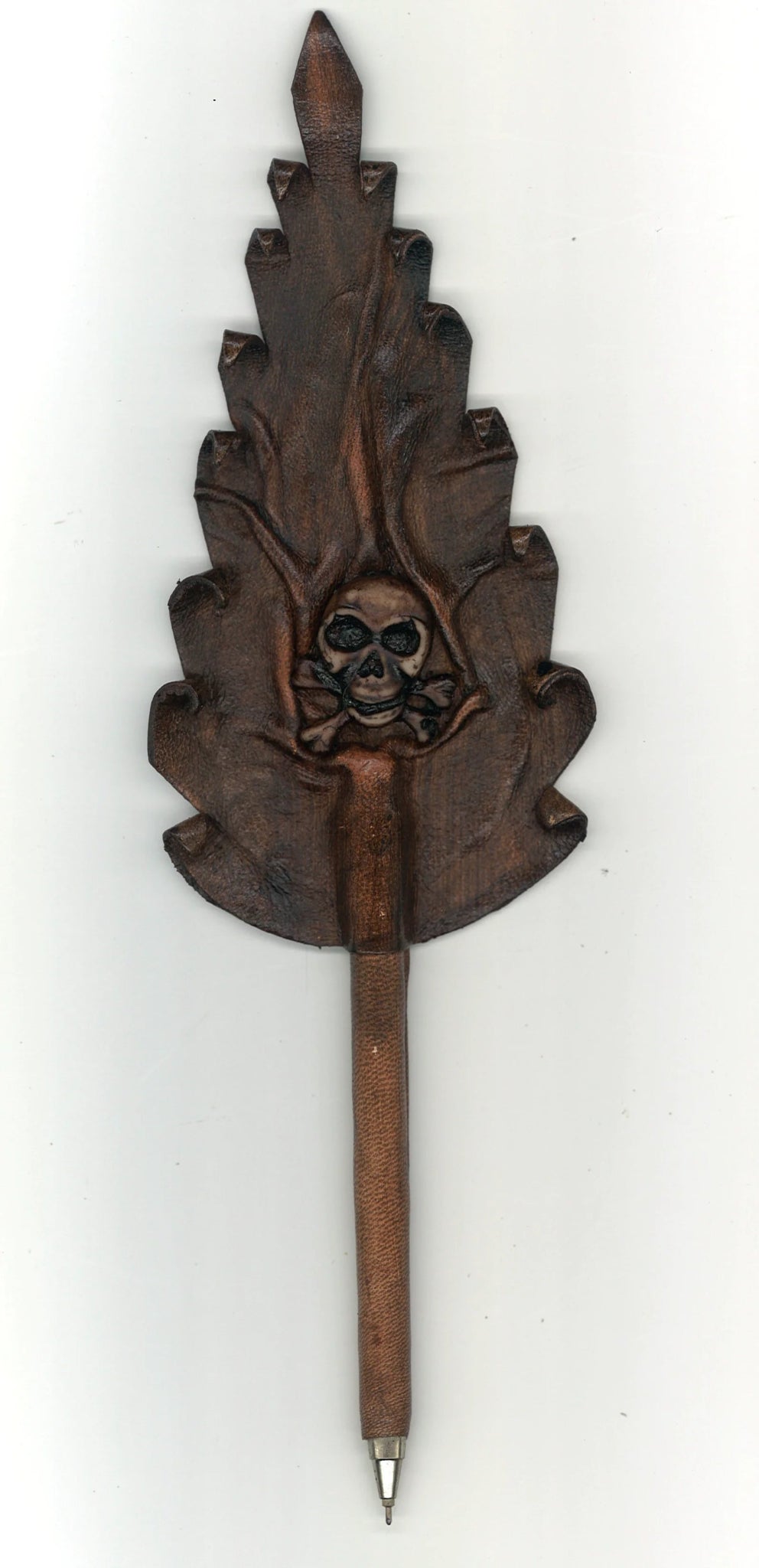 Gothic Handcrafted Leather Pen ML Marcaleather