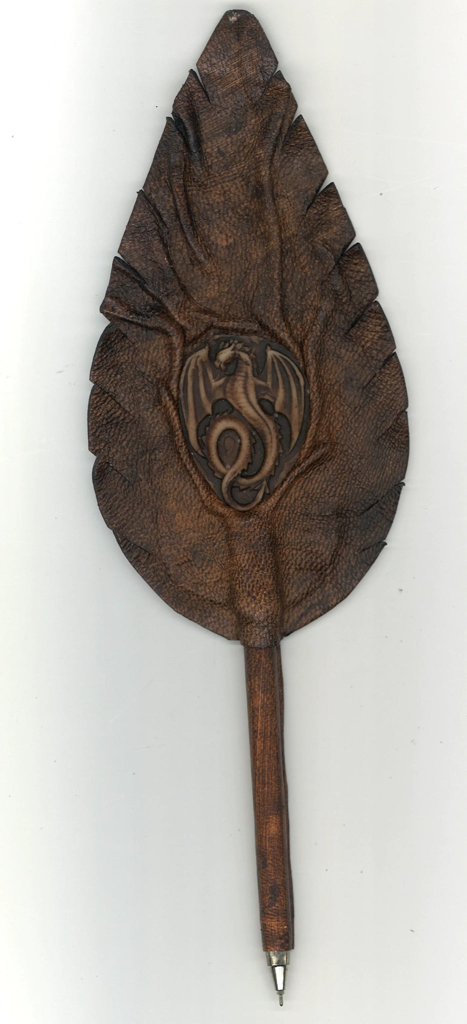 Gothic Handcrafted Leather Pen ML Marcaleather