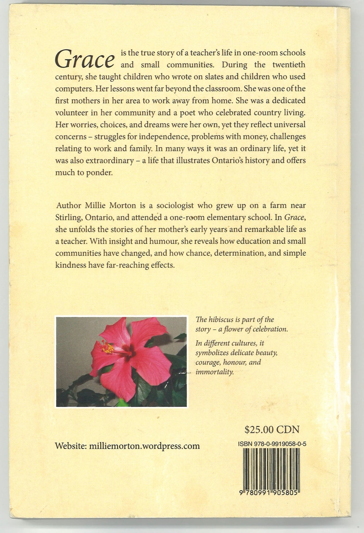 Grace: A Teacher's Life, One - room Schools, and a Century of Change in Ontario (Signed) - The Bookstore