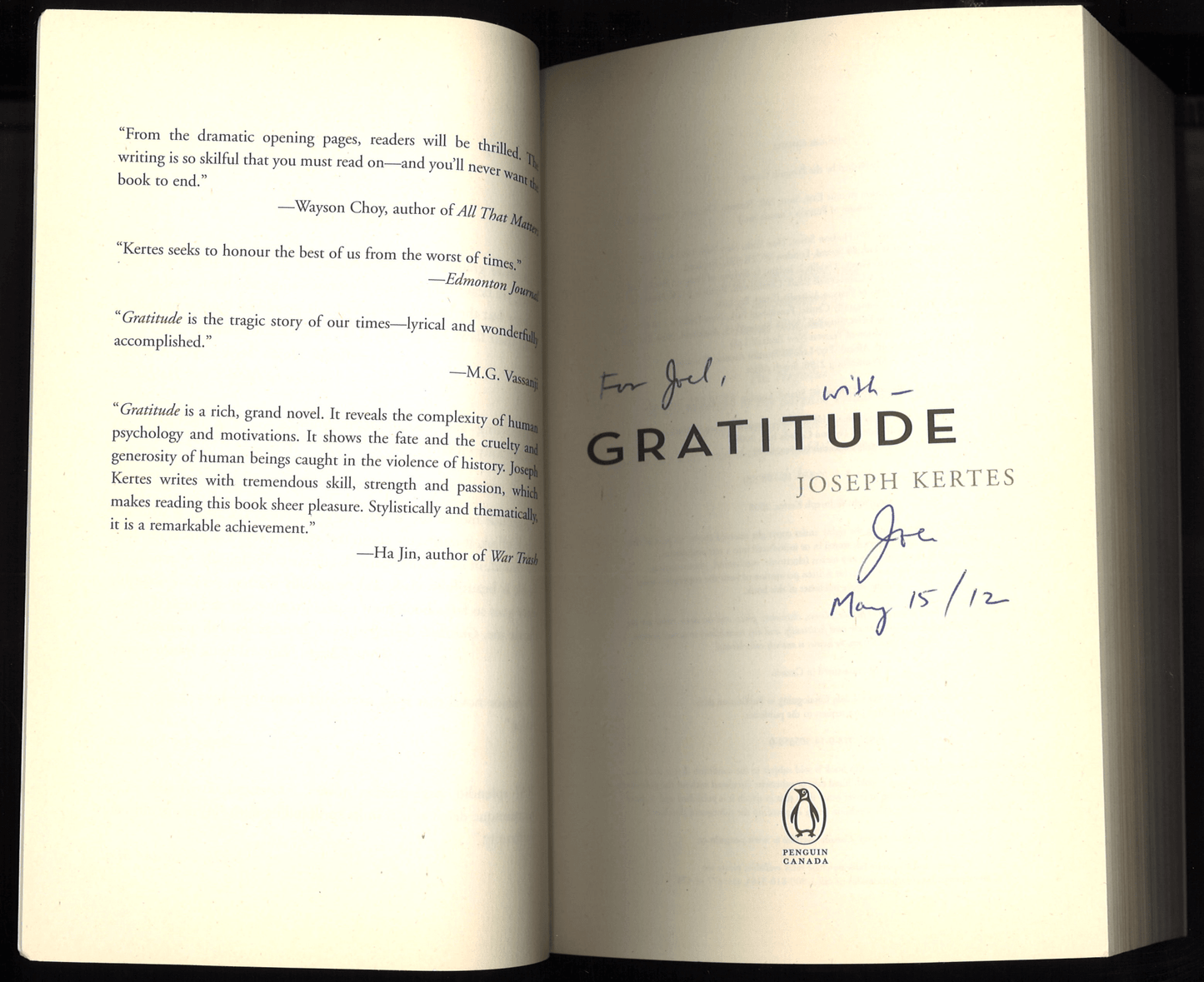 Gratitude (Signed) - The Bookstore