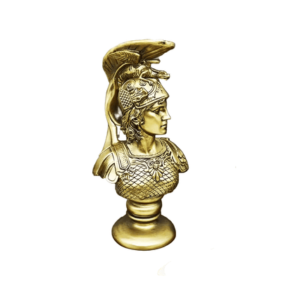 Greek Goddess Athena Bust - Goddess of War, Wisdom & Justice, Maiden in Armor Figurine - The Bookstore