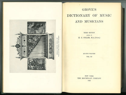 Grove's Dictionary of Music and Musicians - K - O - Third Edition - The Bookstore