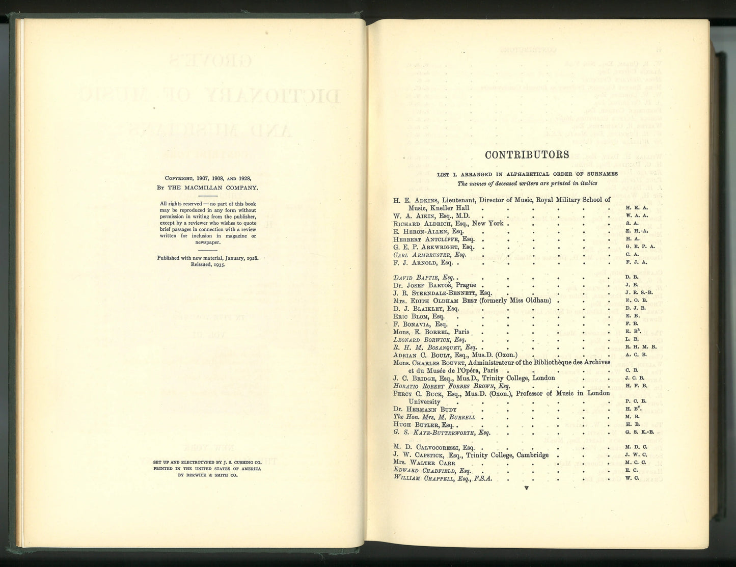 Grove's Dictionary of Music and Musicians - K - O - Third Edition - The Bookstore