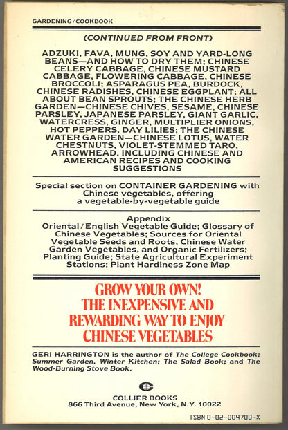 Grow Your Own Chinese Vegetables - The Bookstore