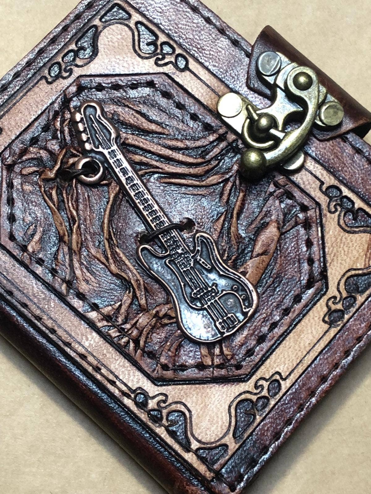 Guitar Mini Leather Journal - The Bookstore