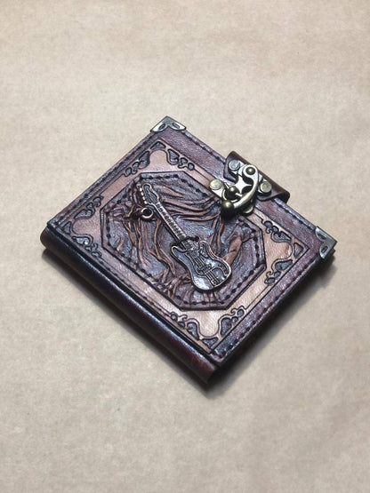 Guitar Mini Leather Journal - The Bookstore