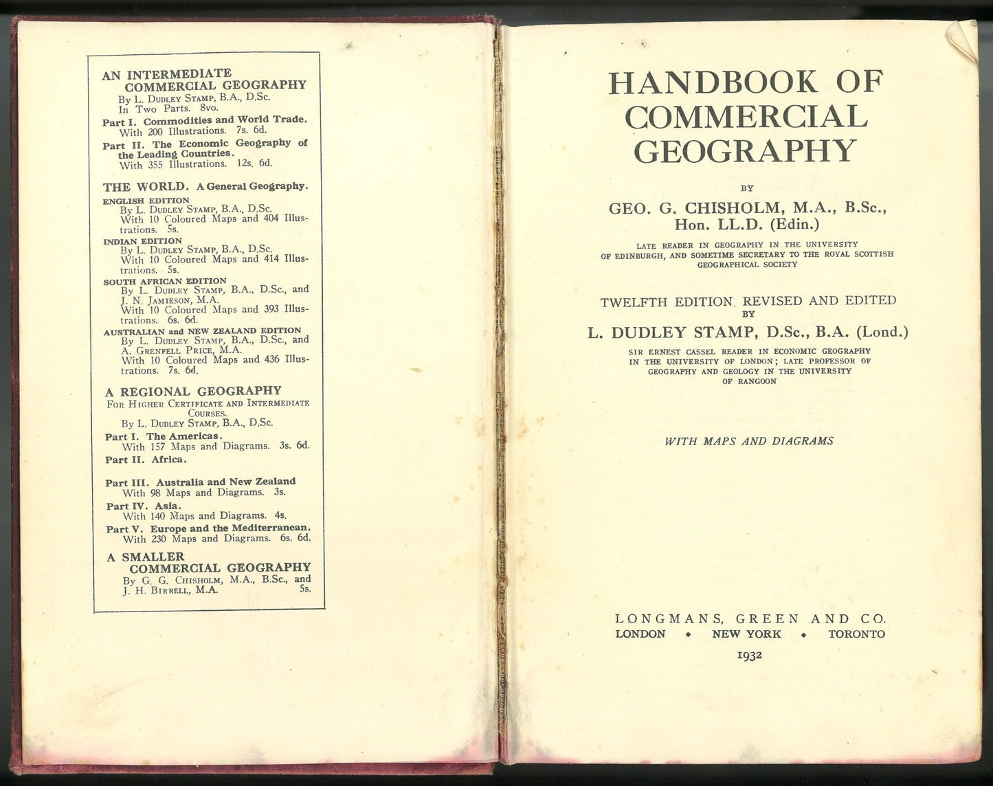 Handbook of Commercial Geography - 12 Edition - The Bookstore