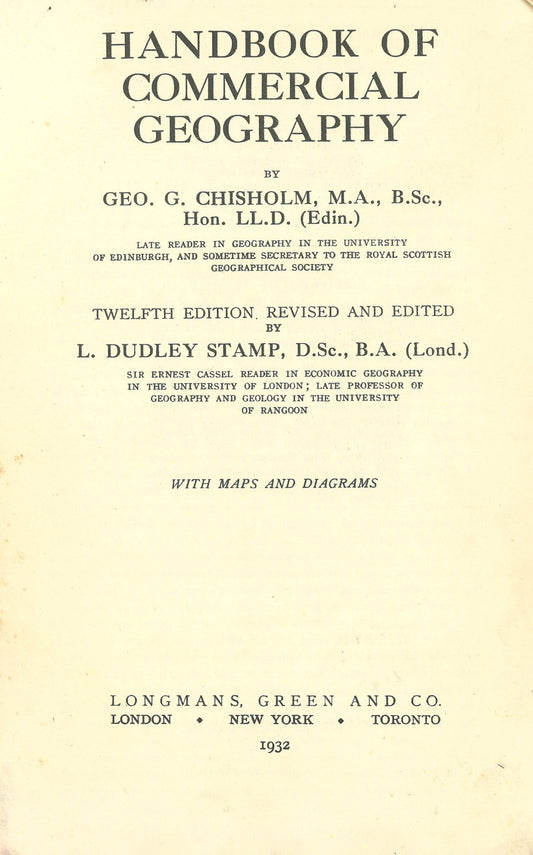 Handbook of Commercial Geography - 12 Edition - The Bookstore