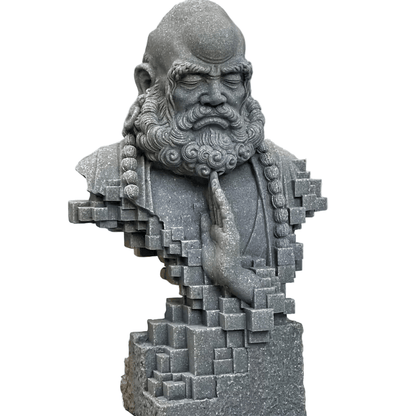 Handcrafted Stone Buddha - The Bookstore