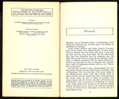 Hannibal: One Man Against Rome - First Edition 1960 - The Bookstore