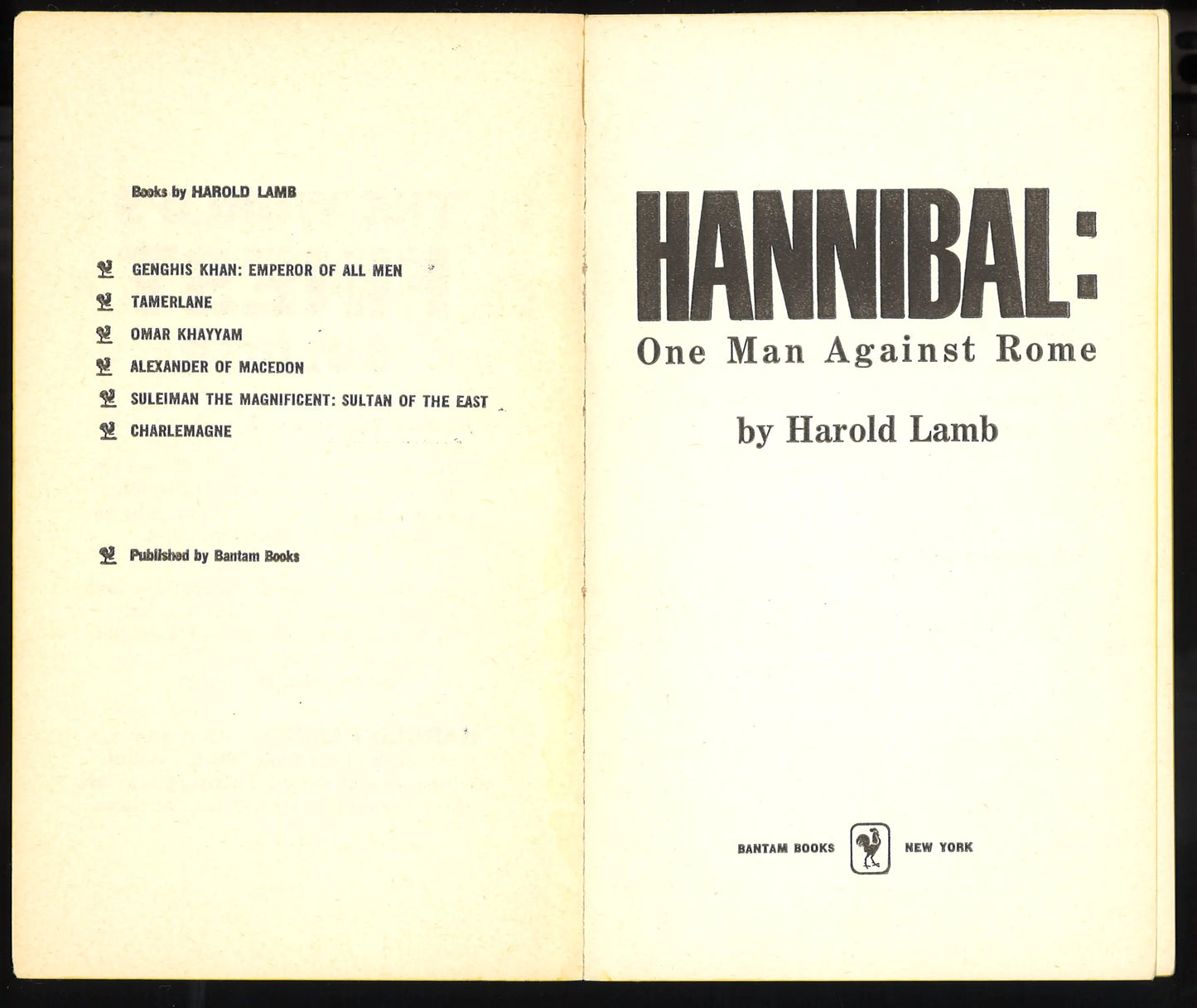 Hannibal: One Man Against Rome - First Edition 1960