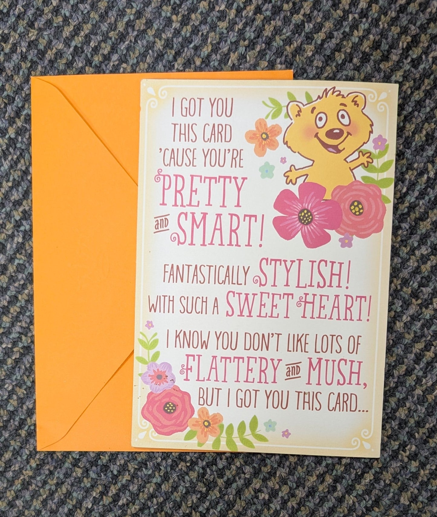 Happy Birthday Card - Cute Bear & Mirror Design - The Bookstore