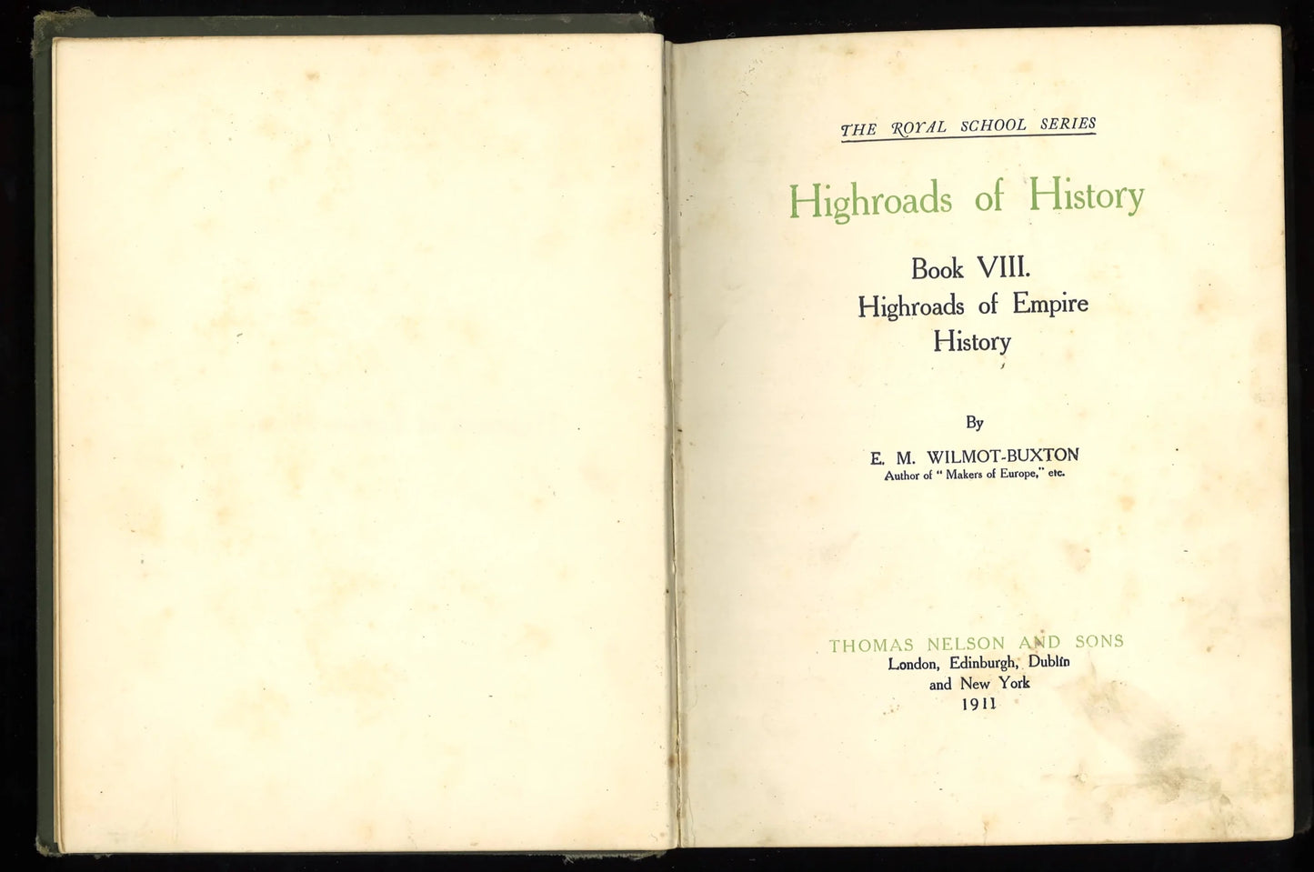 Highroads of History Eighth Book (Royal School Series) (1911) - The Bookstore
