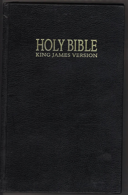 Holy Bible King James Version – Bible Society of Brazil – 2005 Black Hardcover - The Bookstore