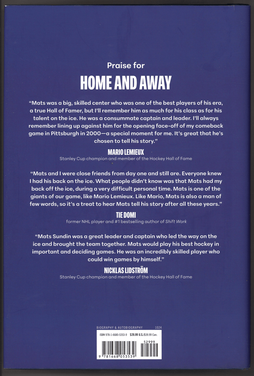 Home and Away by Mats Sundin and Amy Stuart - The Bookstore