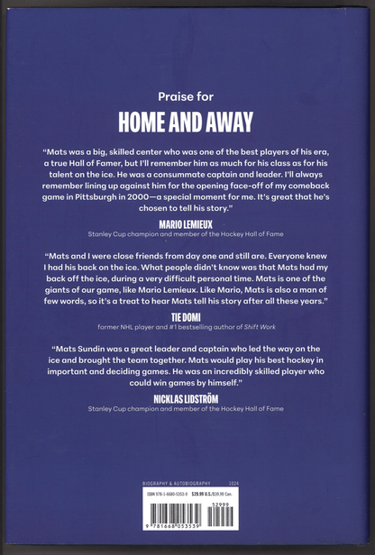 Home and Away by Mats Sundin and Amy Stuart - The Bookstore