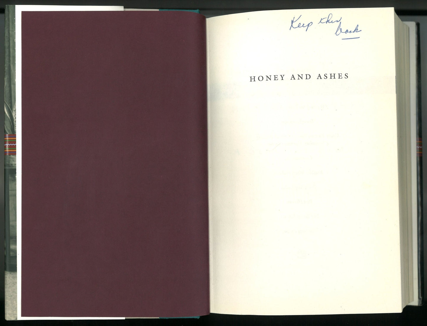 Honey and Ashes: A Story of Family - The Bookstore