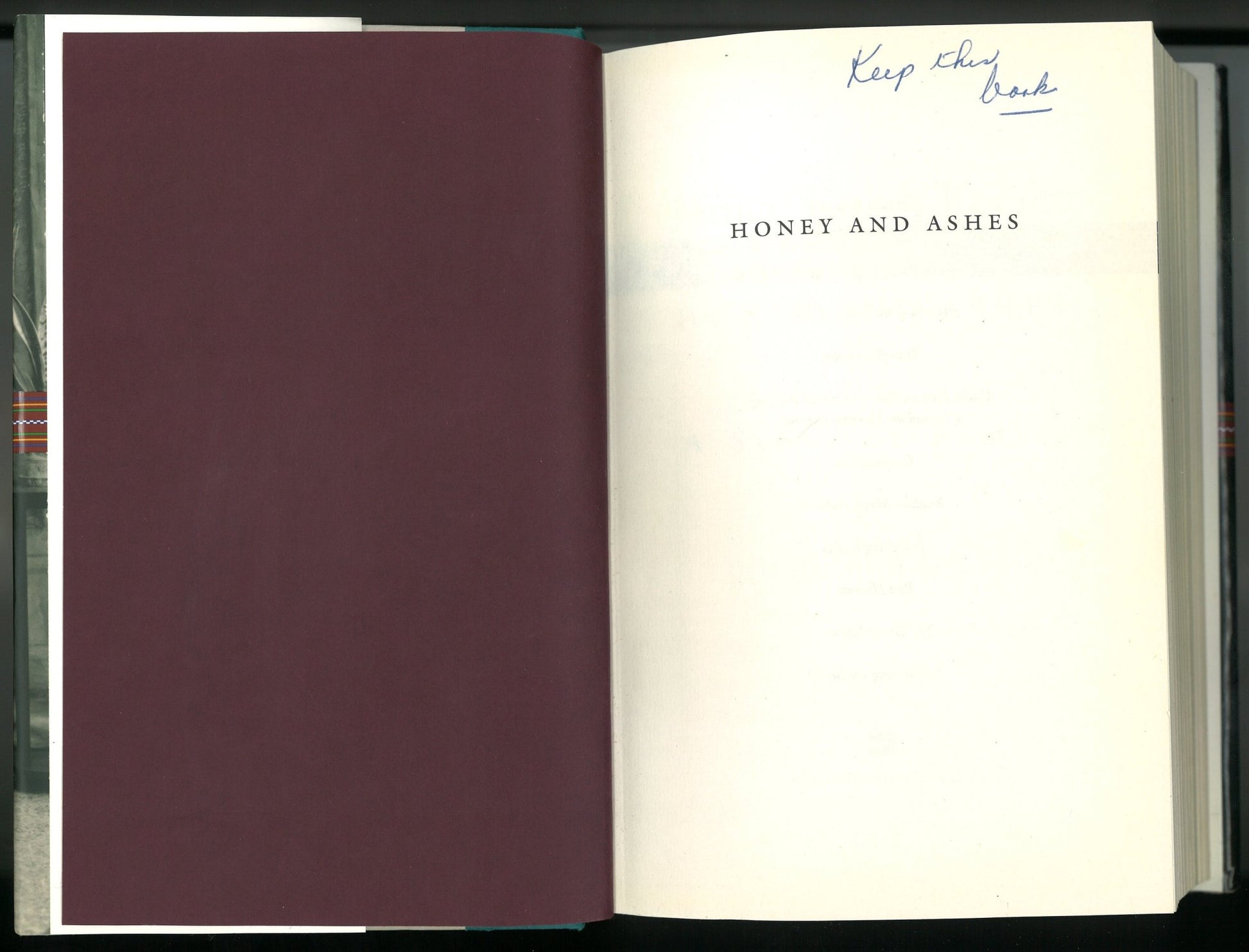 Honey and Ashes: A Story of Family - The Bookstore