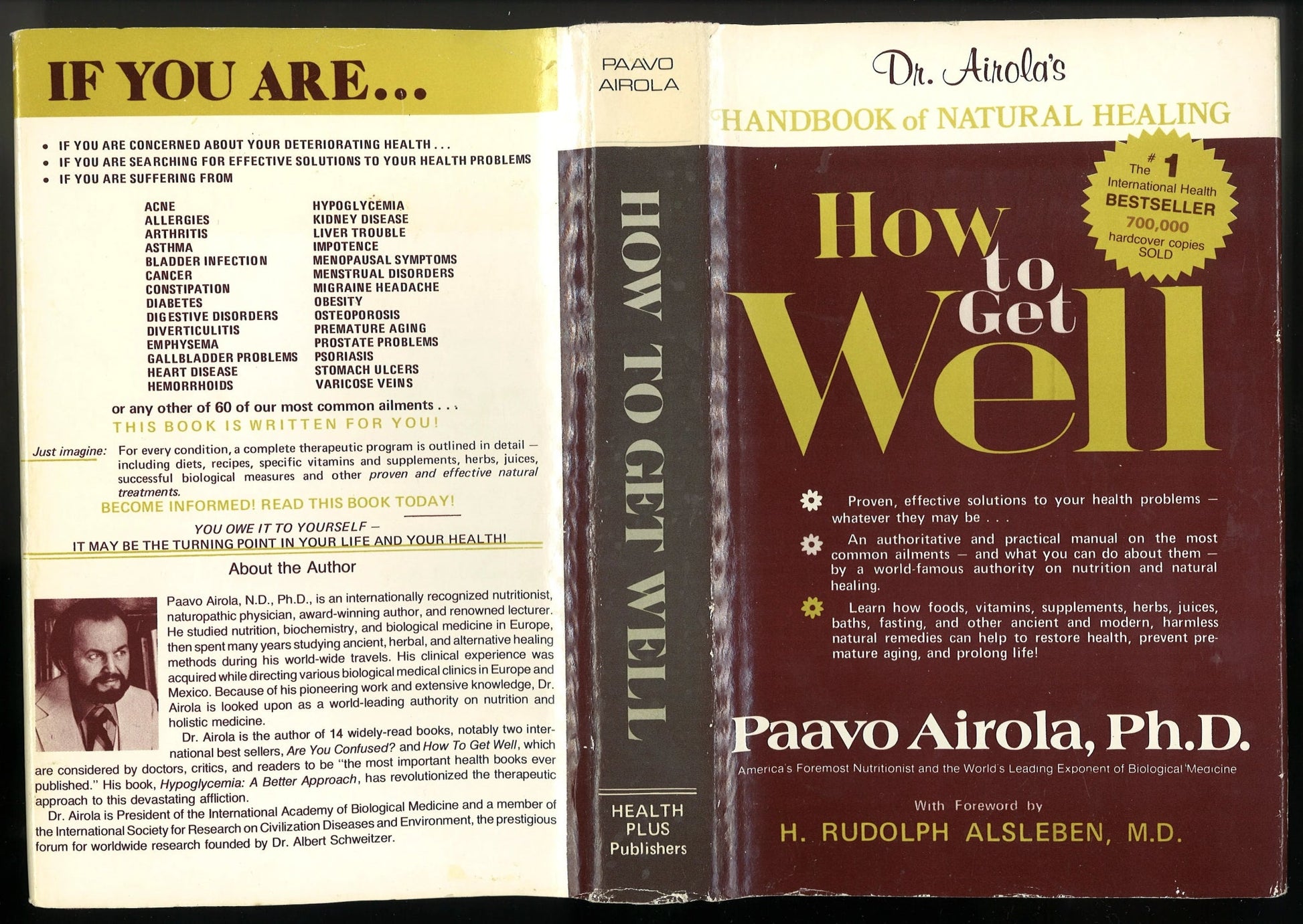 How To Get Well: Dr. Airola's Handbook of Natural Healing Paavo Airola Ph.D.
