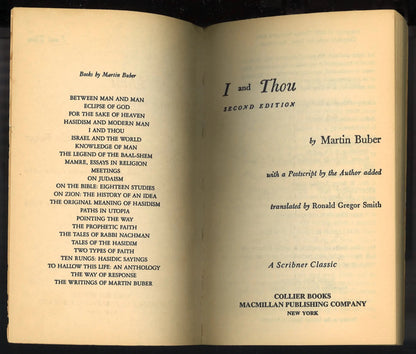 I and Thou - The Bookstore