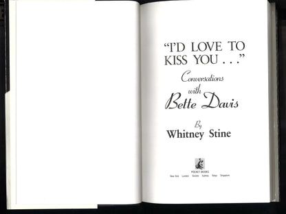 I'd Love to Kiss You: Conversations With Bette Davis - The Bookstore