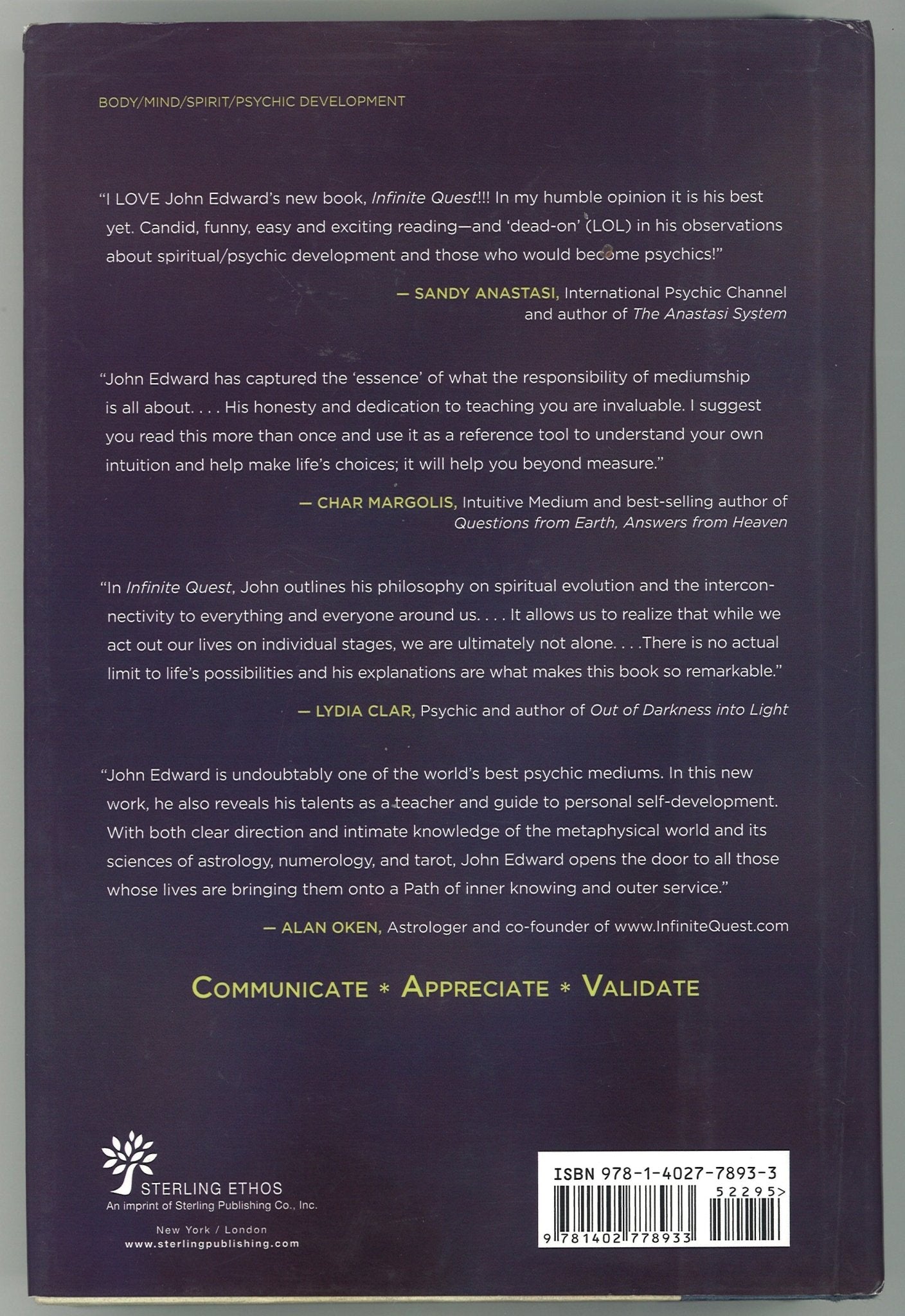 Infinite Quest: Develop Your Psychic Intuition to Take Charge of Your Life - The Bookstore