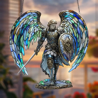 Inspirational Angel Warrior Suncatcher AHTYMHY