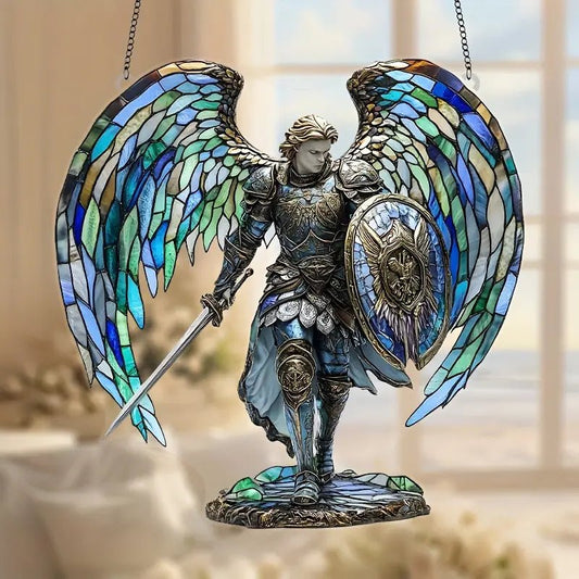 Inspirational Angel Warrior Suncatcher AHTYMHY