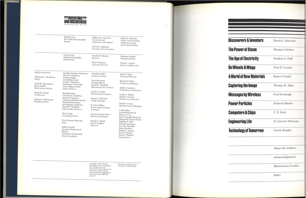 Inventors and Discoverers: Changing Our World  –  First Edition, 1988