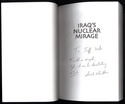 Iraq's Nuclear Mirage: Memoirs and Delusions (Signed) - The Bookstore