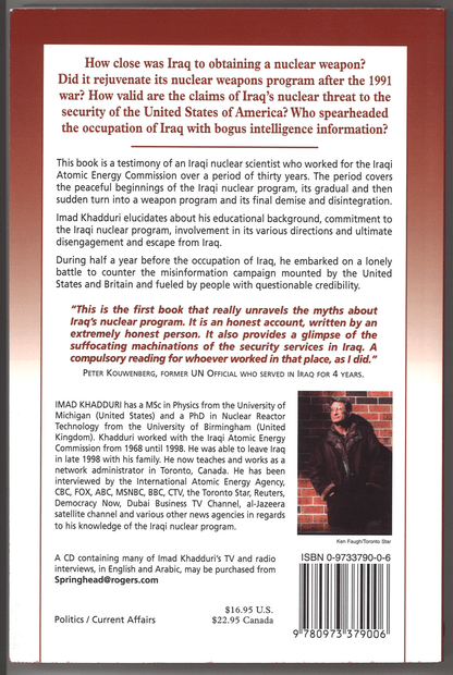 Iraq's Nuclear Mirage: Memoirs and Delusions (Signed) - The Bookstore